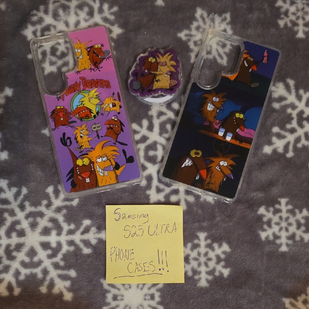 Samsung Galaxy S25 Ultra Cartoon Angry Beavers Bundle Set